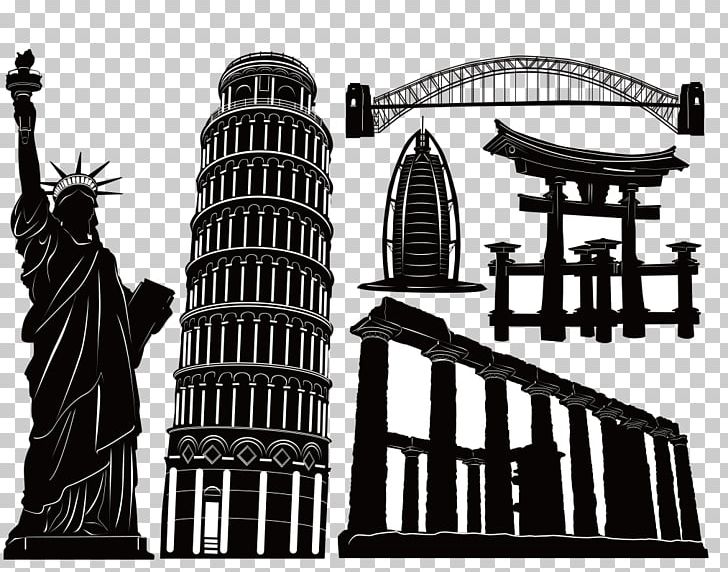 Building Architecture Illustration PNG, Clipart, Art, Black And White, City Silhouette, Encapsulated Postscript, Illustrator Free PNG Download