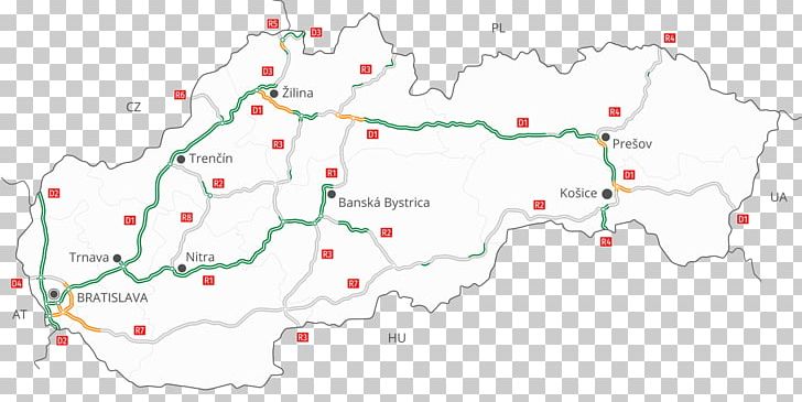 Slovakia Controlled-access Highway Road Street Network PNG, Clipart, A1 Autostrada, Area, Autobahn, Bypass, Controlledaccess Highway Free PNG Download