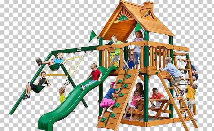 Swing Outdoor Playset Jungle Gym Gorilla Playsets Chateau II Playground Slide PNG, Clipart, Child, Chute, Game, Jungle Gym, Outdoor Play Equipment Free PNG Download
