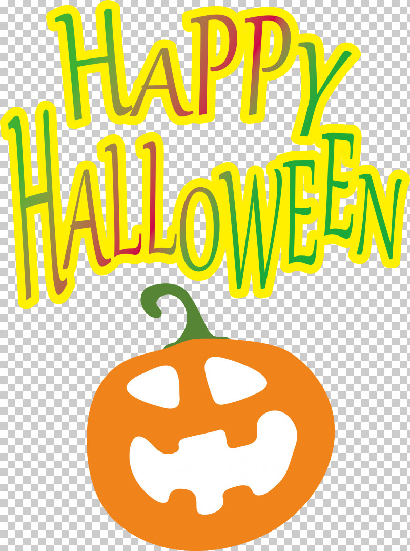 Happy Halloween PNG, Clipart, Amarillo, Cartoon, Comics, Fruit, Geometry Free PNG Download