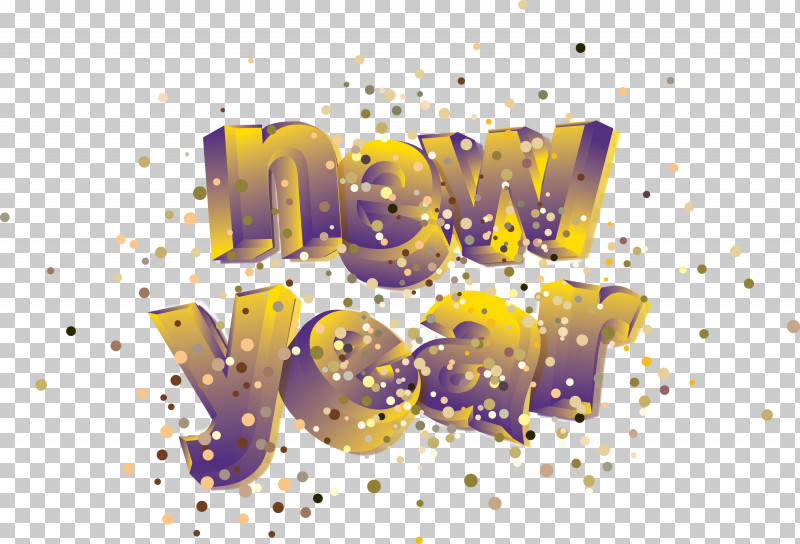 Happy New Year New Year PNG, Clipart, Glitter, Happy New Year, Meter, New Year, Yellow Free PNG Download