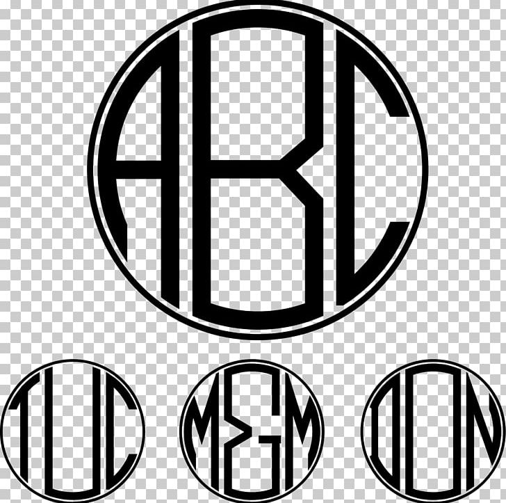 Monogram Initial Font PNG, Clipart, Angle, Area, Black And White, Brand, Circle Free PNG Download