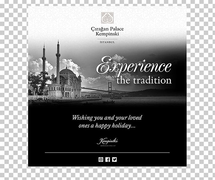 Ortaköy Mosque Advertising White Brand PNG, Clipart, Advertising, Black And White, Brand, Kempinski, Mosque Free PNG Download