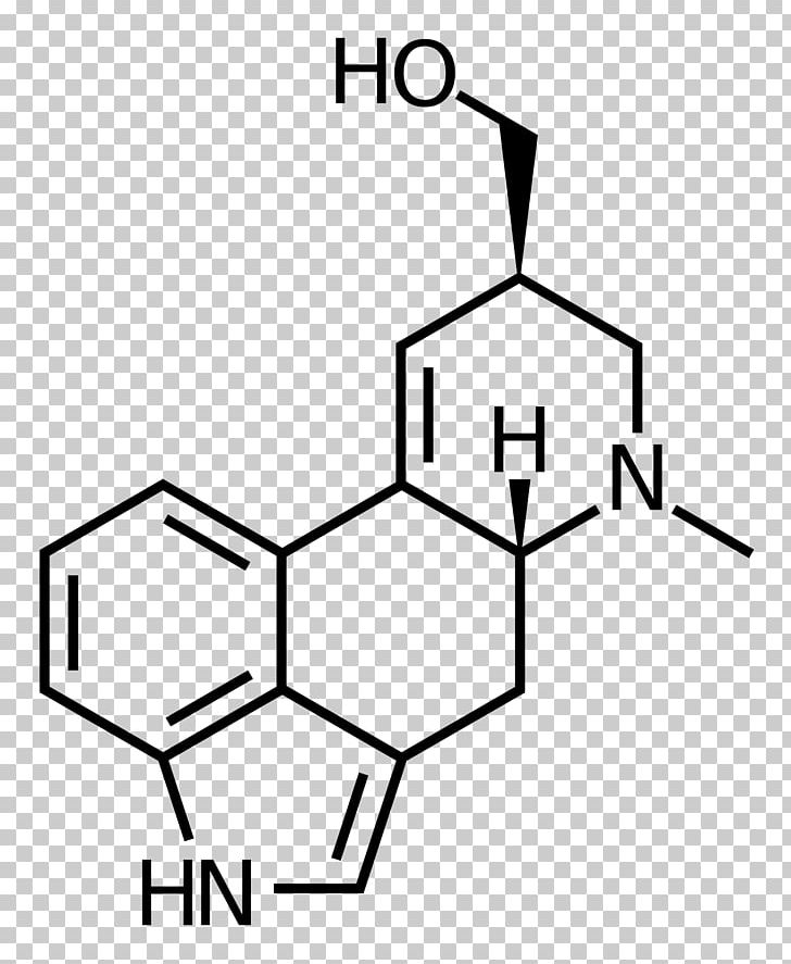 Lysergic Acid Diethylamide Ergoline Chemical Structure ALD-52 PNG, Clipart, Acid, Ald52, Angle, Area, Black Free PNG Download