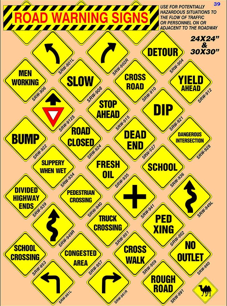 Warning Sign Traffic Sign Road PNG, Clipart, Angle, Area, Hazard, Hazard Symbol, Information Free PNG Download
