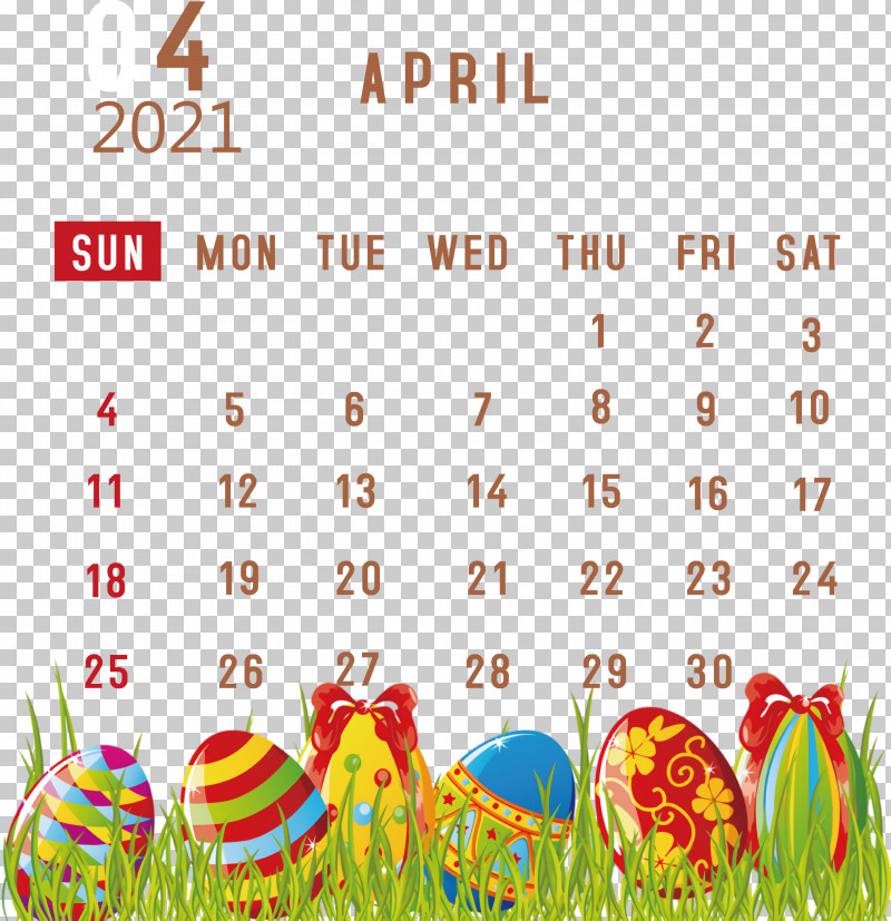 April 2021 Printable Calendar April 2021 Calendar 2021 Calendar PNG, Clipart, 2021 Calendar, April 2021 Printable Calendar, Cartoon, Colorful Eggs, Drawing Free PNG Download