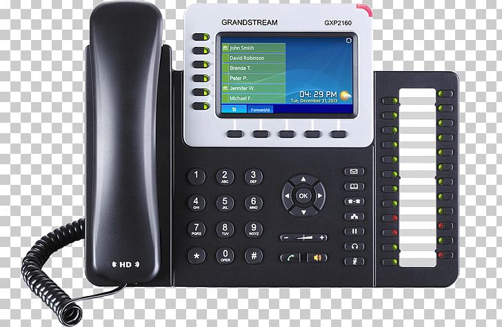 Grandstream GXP2160 Grandstream Networks VoIP Phone Telephone Voice Over IP PNG, Clipart, Business, Business Telephone System, Communication, Corded Phone, Electronics Free PNG Download
