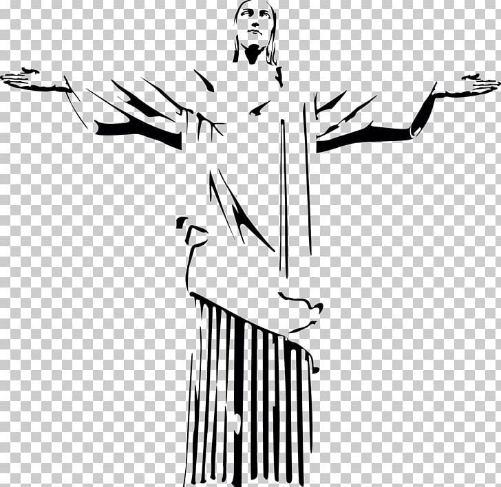 Christ The Redeemer Cristo Redentor PNG, Clipart, Arm, Art, Artwork, Black, Black And White Free PNG Download