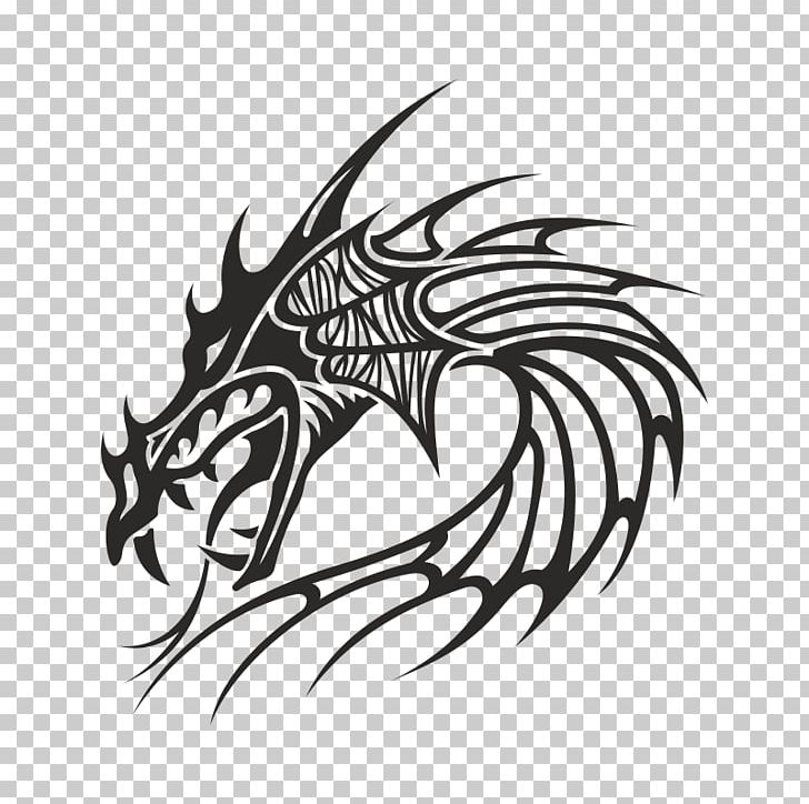 Tattoo Chinese Dragon Japanese Dragon PNG, Clipart, Art, Black And White, Cdr, Chinese Dragon, Dragon Free PNG Download