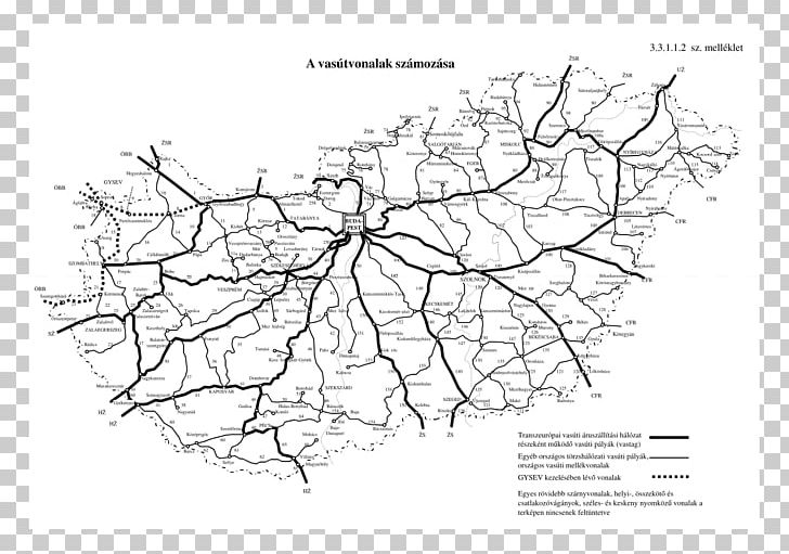 Rail Transport In Hungary Rail Transport In Hungary Hungarian Wikipedia PNG, Clipart, Angle, Area, Artwork, Black And White, Branch Free PNG Download
