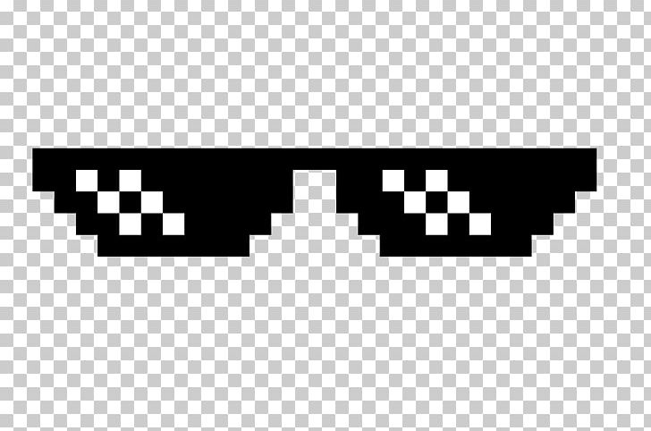 Sunglasses Thug Life PNG, Clipart, 8bit Color, Angle, Black, Black And White, Brand Free PNG Download