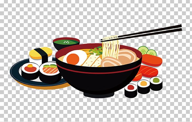 Ramen Japanese Cuisine Tempura Fast Food Noodle PNG, Clipart, Asian Food, Bowl, Cartoon Sushi, Chef, Chopsticks Free PNG Download