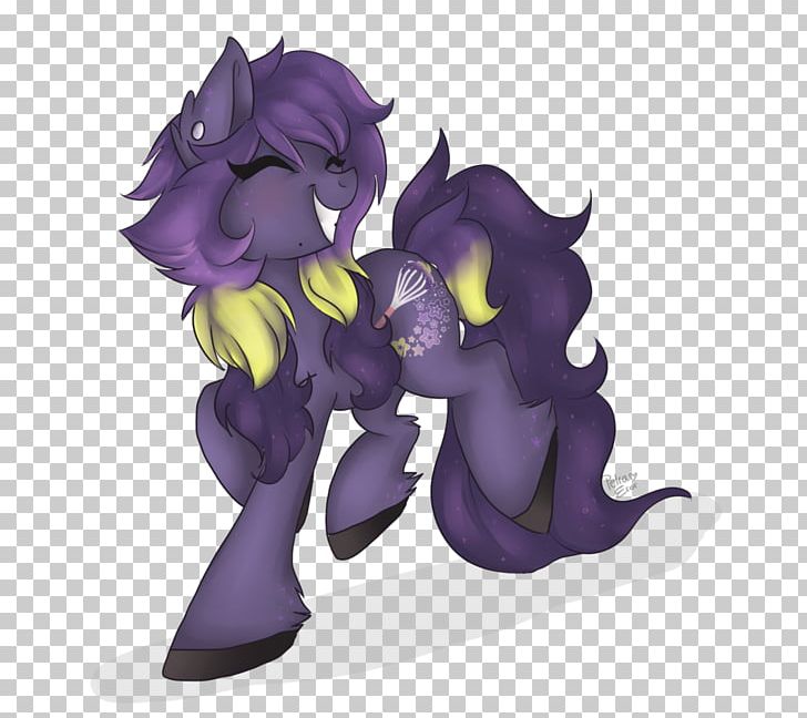 Horse Illustration Cartoon Purple Legendary Creature PNG, Clipart, Animals, Cartoon, Fictional Character, Flower, Horse Free PNG Download