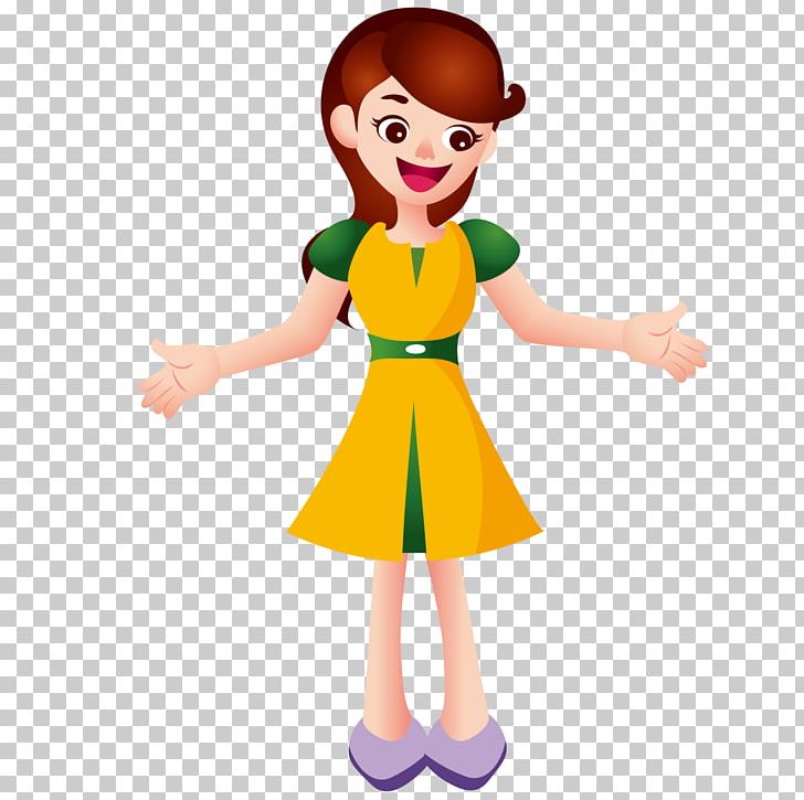 Cartoon Teacher Illustration PNG, Clipart, Child, Fashion Design, Fictional Character, Girl, Hand Free PNG Download