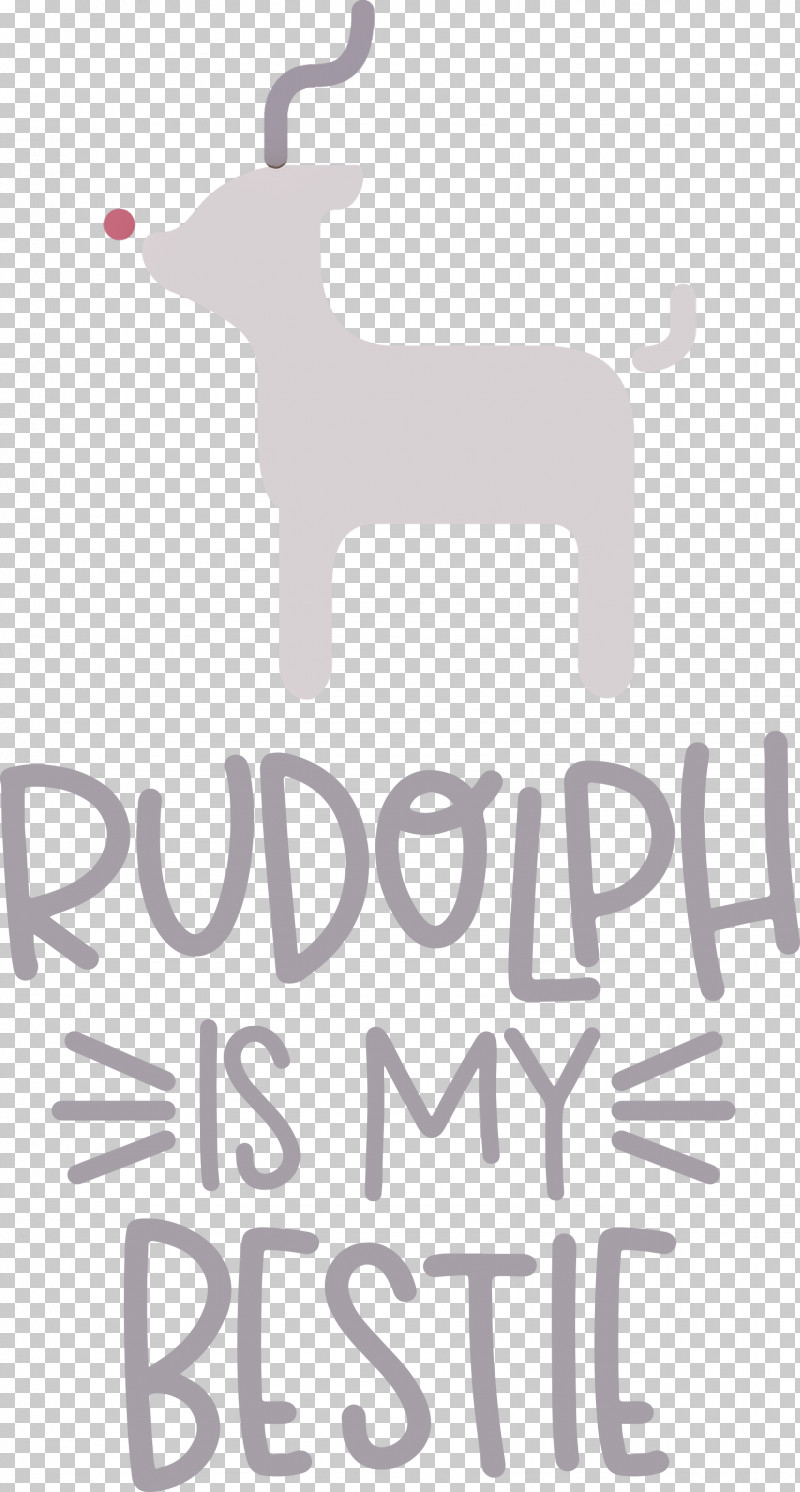 Rudolph Is My Bestie Rudolph Deer PNG, Clipart, Christmas, Deer, Human Biology, Joint, Logo Free PNG Download
