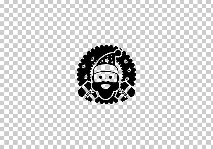 Santa Claus Christmas Computer Icons PNG, Clipart, Black, Black And White, Brand, Christmas, Circle Free PNG Download