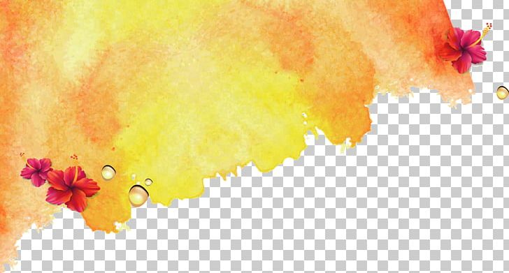 Yellow Watercolor Painting PNG, Clipart, Computer Wallpaper, Decoration, Designer, Download, Edge Free PNG Download