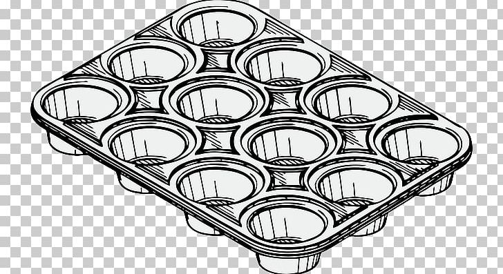 Muffin Tin Cupcake PNG, Clipart, Angle, Baking, Biscuits, Black And White, Bread Free PNG Download