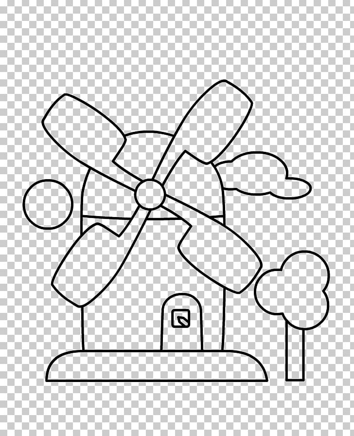 Netherlands Drawing Windmill Kleurplaat PNG, Clipart, Angle, Area, Black, Black And White, Cartoon Free PNG Download