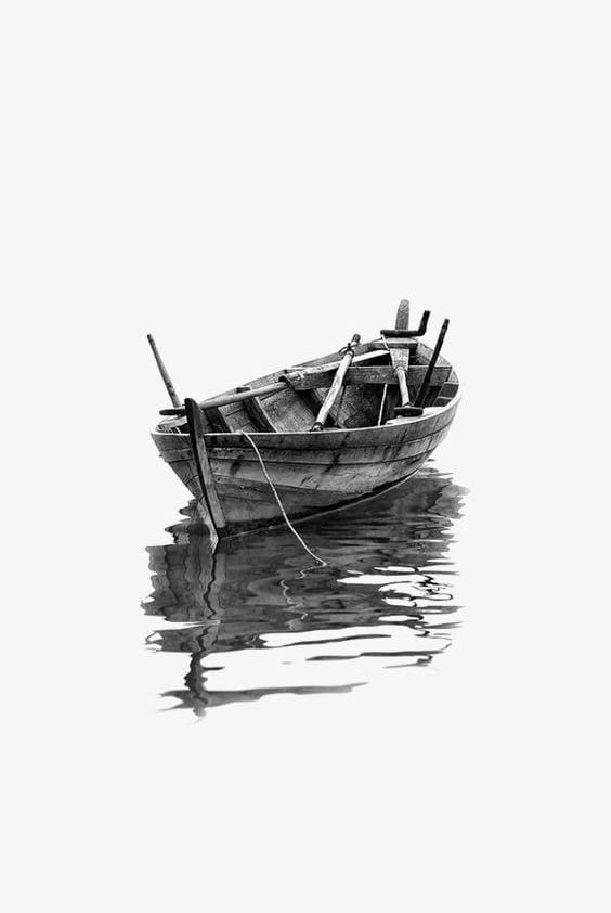 Wooden Boat Png Clipart Beautiful Beautiful Boat Black Black Boat Boat Free Png Download