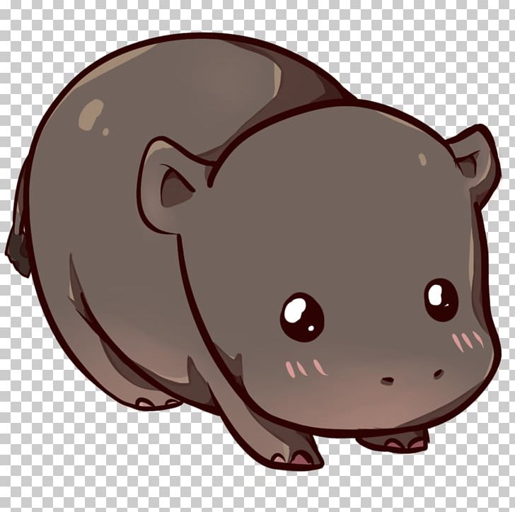 Hippopotamus Puppy Drawing Kavaii Cuteness PNG, Clipart, Animal, Animals, Art, Bear, Carnivoran Free PNG Download