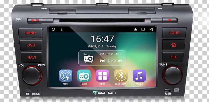 Car 2004 Mazda3 DVD Player 2009 Mazda3 PNG, Clipart, 2004 Mazda3, 2009 Mazda3, Android, Android Marshmallow, Automotive Navigation System Free PNG Download