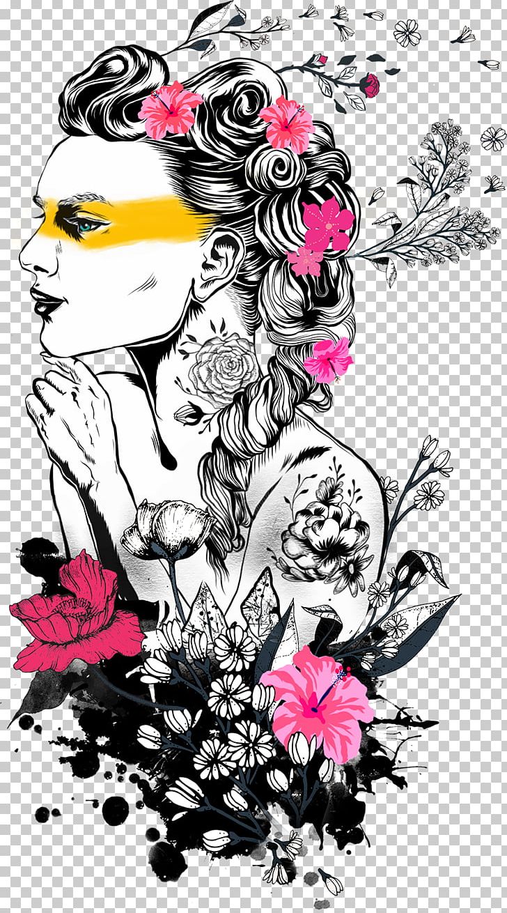 Flower Floral Design Art PNG, Clipart, Art, Business, Drawing, Fashion Illustration, Fictional Character Free PNG Download