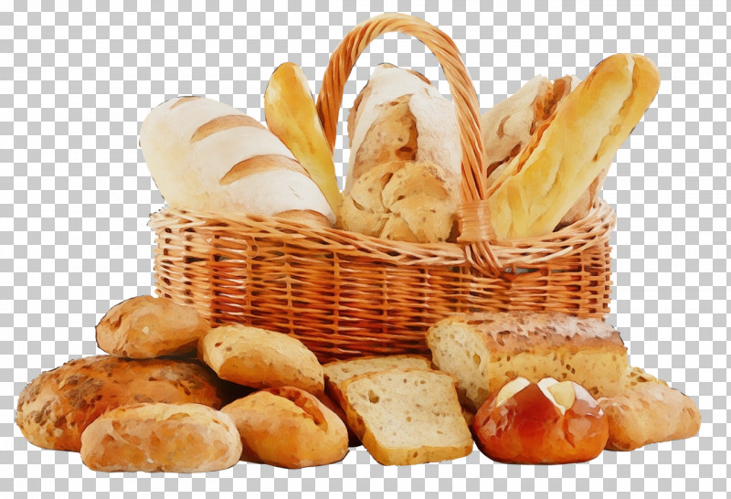 Food Bread Basket Ingredient Junk Food PNG, Clipart, Baguette, Baked Goods, Basket, Bread, Bread Roll Free PNG Download