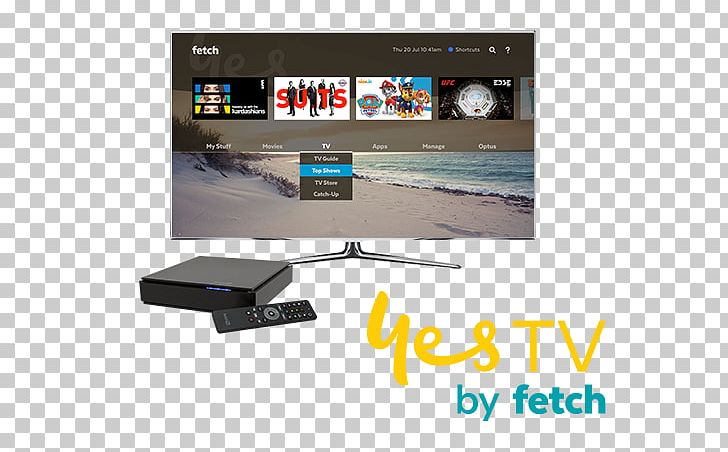 Fetch TV Optus Television Set-top Box PNG, Clipart, Display Device, Electronics, Electronics Accessory, Entertainment, Fetch Tv Free PNG Download