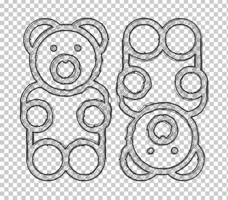 Gummy Bear Icon Food And Restaurant Icon Candies Icon PNG, Clipart, Candies Icon, Circle, Food And Restaurant Icon, Gummy Bear Icon, Line Art Free PNG Download