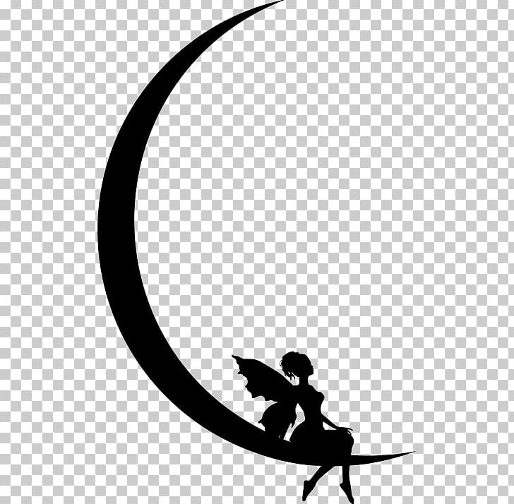 Moon Silhouette Drawing PNG, Clipart, Art, Artwork, Beak, Black, Black And White Free PNG Download