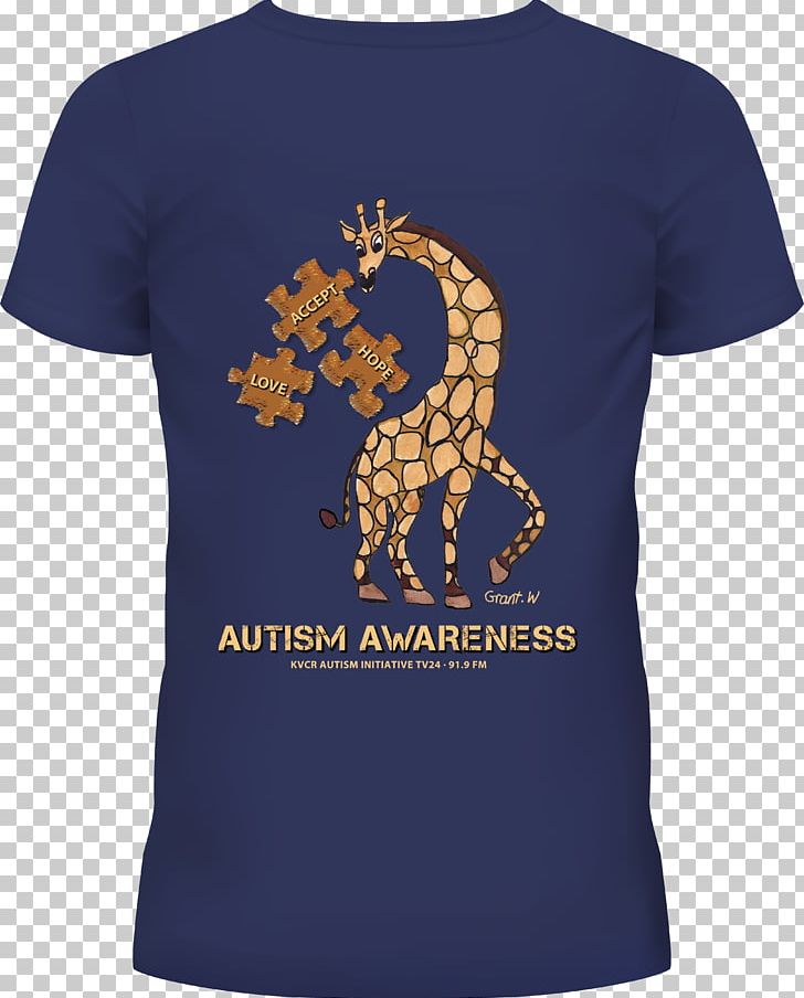 T-shirt Clothing Polo Shirt Top PNG, Clipart, Autism Awareness, Clothing, Crew Neck, Giraffe, Giraffidae Free PNG Download