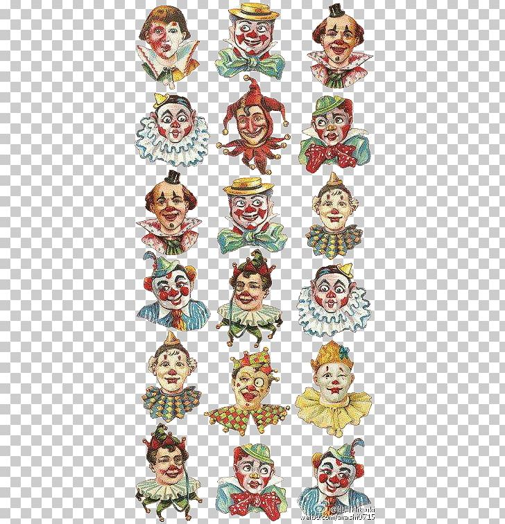 Paper Sticker Circus Clown PNG, Clipart, Art, Christmas Decoration, Decoupage, Etsy, Face Free PNG Download