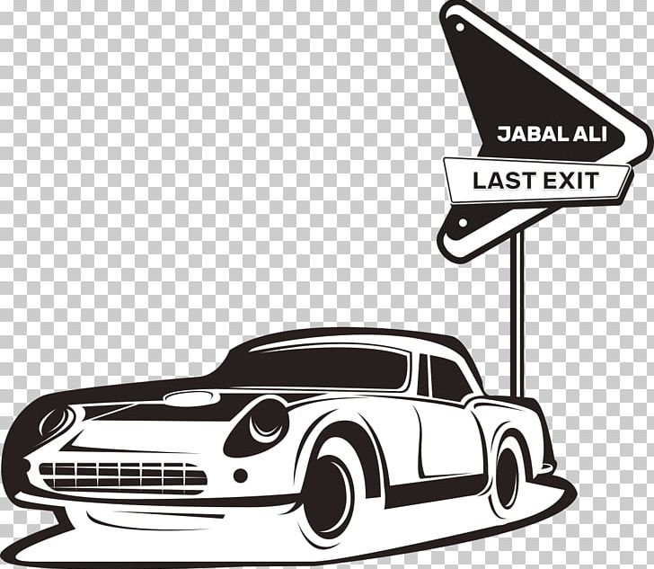 Last Exit Al Khawaneej Last Exit PNG, Clipart, Automotive Design, Black And White, Brand, Car, Compact Car Free PNG Download