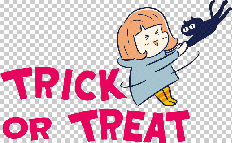 TRICK OR TREAT Halloween PNG, Clipart, Cartoon, Character, Conversation, Halloween, Happiness Free PNG Download