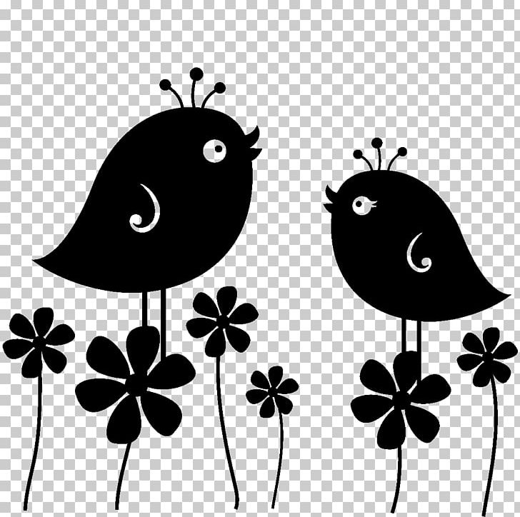 Sticker Flower Bird Cheap PNG, Clipart, Apartment, Artwork, Beak, Bird, Black And White Free PNG Download