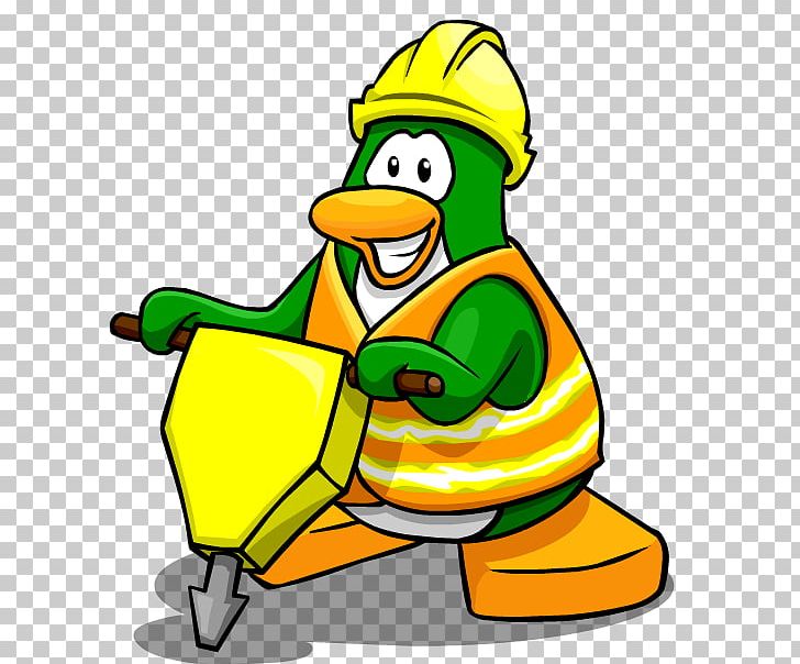Club Penguin Architectural Engineering Construction Worker Color PNG, Clipart, Animals, Architectural Engineering, Artwork, Beak, Bird Free PNG Download