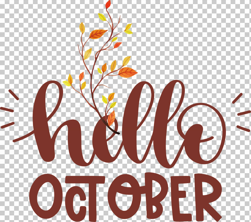 Hello October October PNG, Clipart, Flower, Hello October, Hm, Line, Logo Free PNG Download