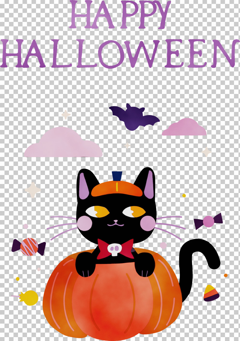 Pumpkin PNG, Clipart, Biology, Cartoon, Cat, Catlike, Happy Halloween Free PNG Download