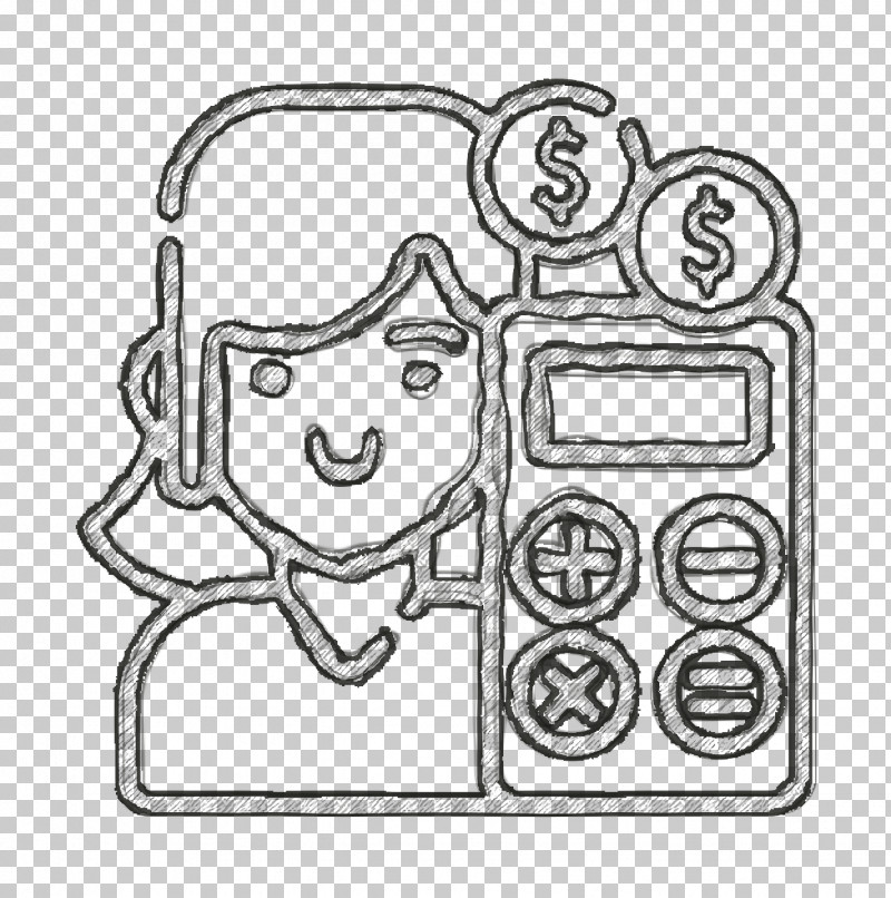 Human Resources Icon Woman Icon Salary Icon PNG, Clipart, Behavior, Black And White, Car, Color, Coloring Book Free PNG Download