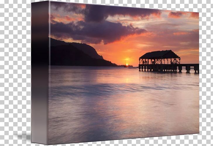 Hanalei Pier Hanalei Bay Shore Canvas Print PNG, Clipart, Art, Bay, Beach, Calm, Canoe Free PNG Download