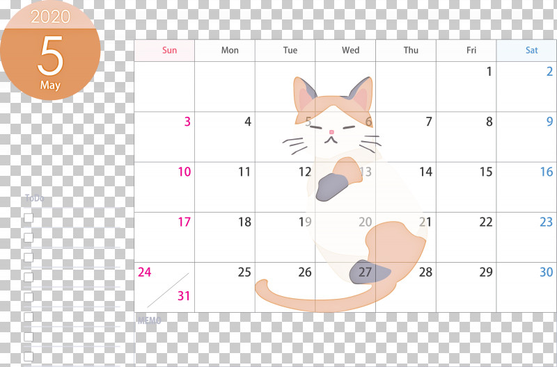 May 2020 Calendar May Calendar 2020 Calendar PNG, Clipart, 2020 Calendar, Cat, Circle, Diagram, Kitten Free PNG Download