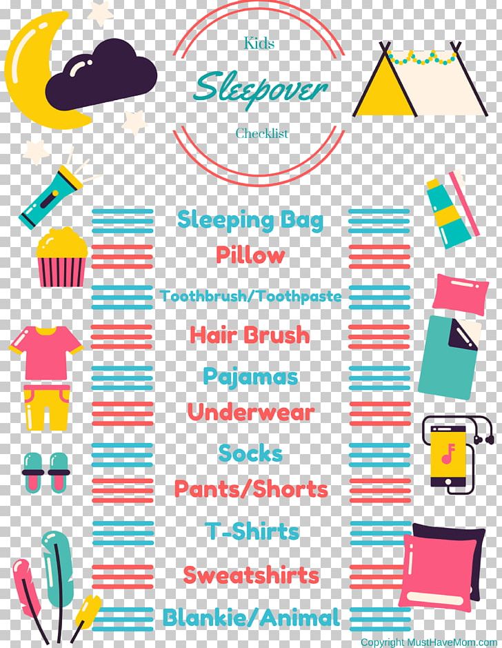 Sleepover Birthday Child Coloring Book Party PNG, Clipart, Area, Birthday, Checklist, Child, Clothing Free PNG Download