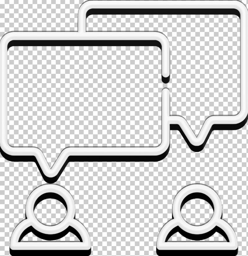 Chat Icon Talk Icon Startups Icon PNG, Clipart, Black, Black And White, Chat Icon, Geometry, Line Free PNG Download