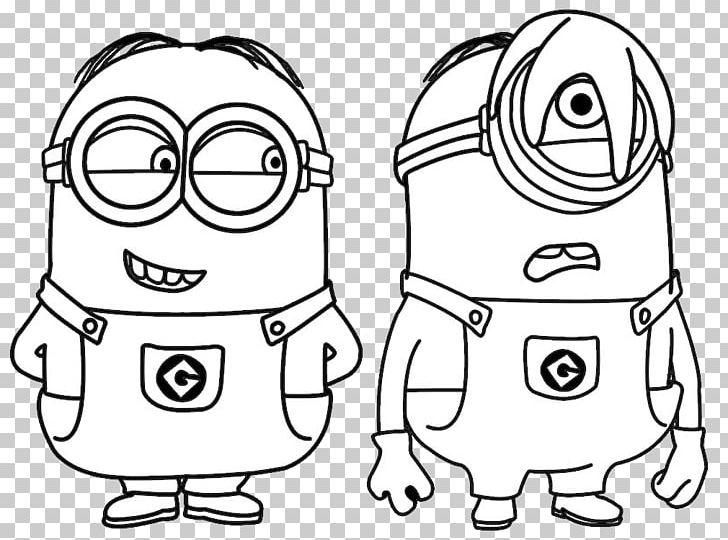 Stuart The Minion Christmas Coloring Pages Kevin The Minion Bob The Minion Coloring Book PNG, Clipart, Angle, Area, Black And White, Bob The Minion, Book Free PNG Download
