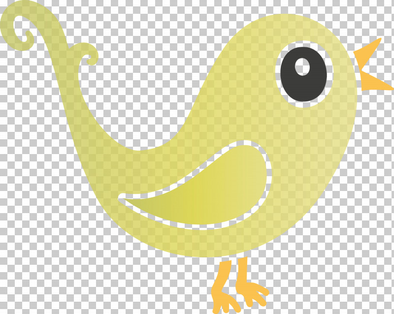 Yellow Beak Cartoon Bird Tail PNG, Clipart, Beak, Bird, Cartoon, Cartoon Bird, Paint Free PNG Download
