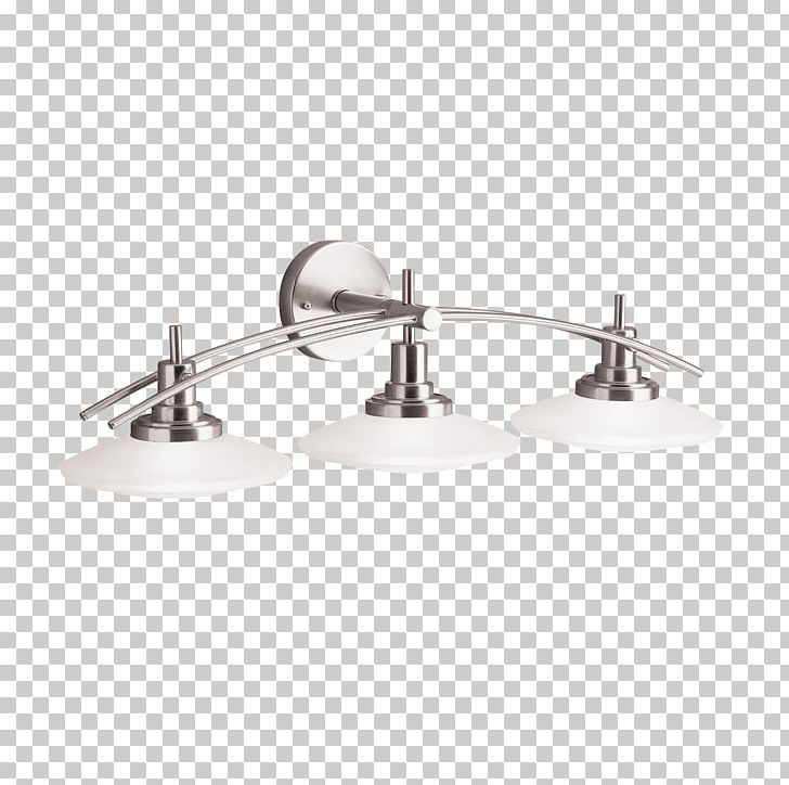 Lighting Kichler Bathroom Light Fixture PNG, Clipart, Angle, Bathroom, Brushed Metal, Capitol Lighting, Ceiling Fixture Free PNG Download