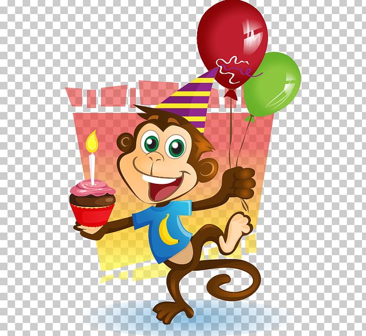 Orangutan Ape Monkey PNG, Clipart, Ape, Art, Birthday, Cartoon, Drawing Free PNG Download