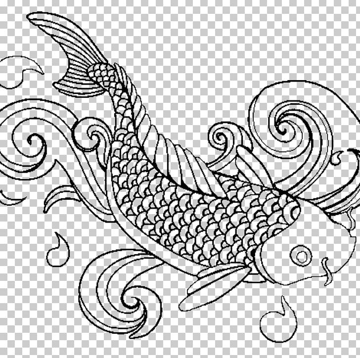 Coloring Book Adult Fish Child Koi PNG, Clipart, Adult, Animal, Art, Artwork, Bass Free PNG Download