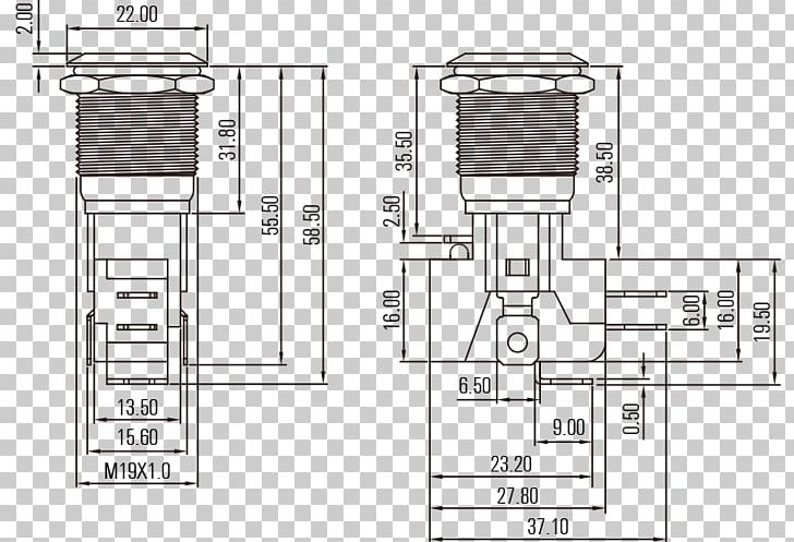 Vandal-resistant Switch Electrical Switches Floor Plan Electricity Vandalism PNG, Clipart, Angle, Area, Black And White, Diagram, Drawing Free PNG Download